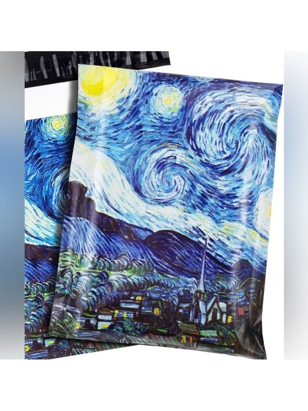 25 10X13 Poly Mailers Starry Night Flat Mailers PRICE IS FIRM - Picture 5 of 5